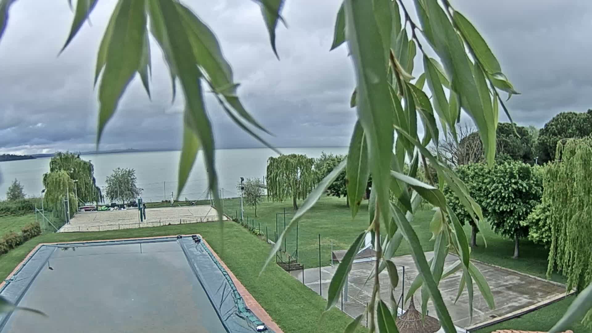 Lago Trasimeno Lake from Castiglione del Lago Live Cam - Castiglione del Lago, Umbria, Italy