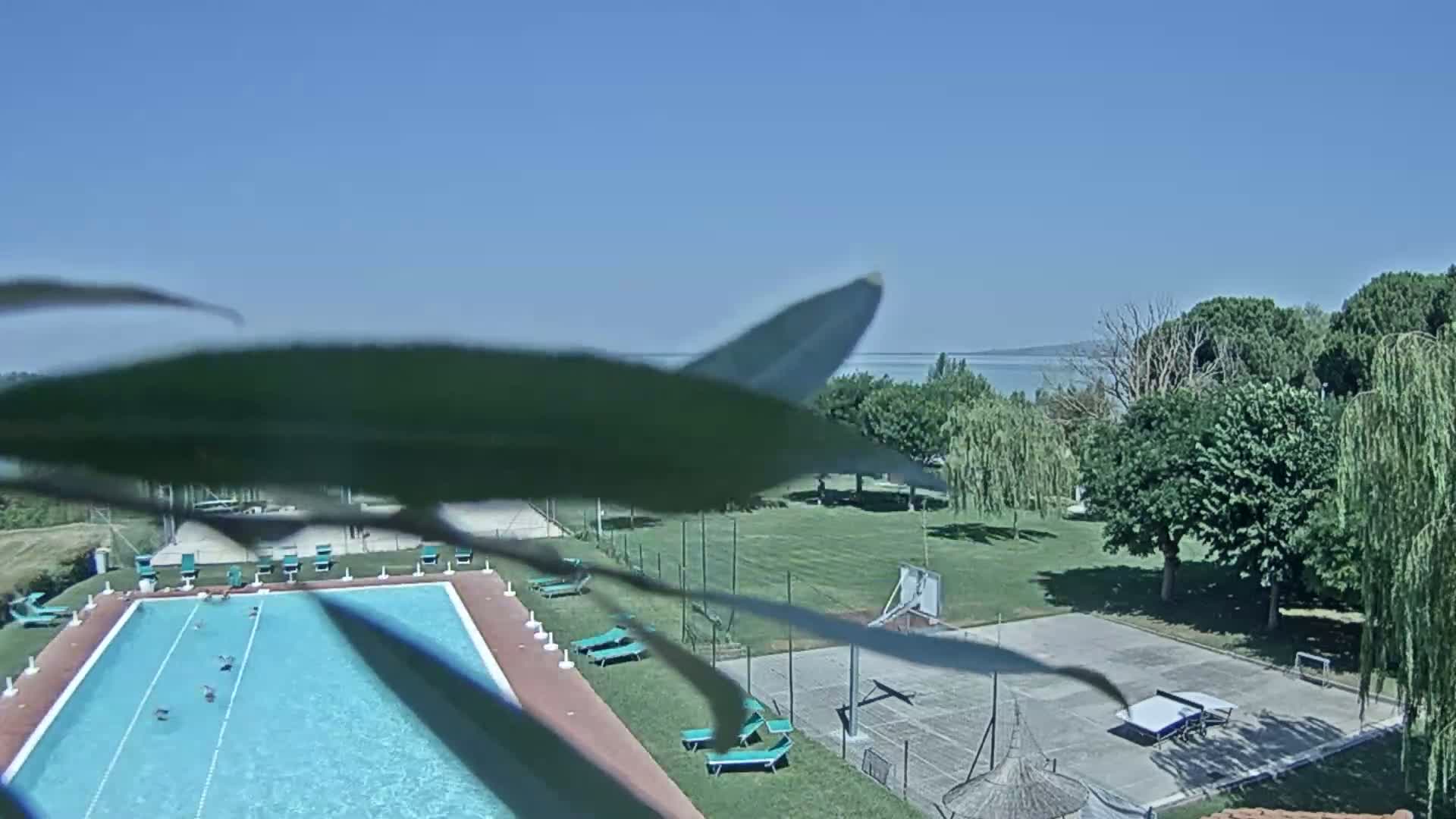 Lago Trasimeno Lake from Castiglione del Lago Live Cam - Castiglione del Lago, Umbria, Italy