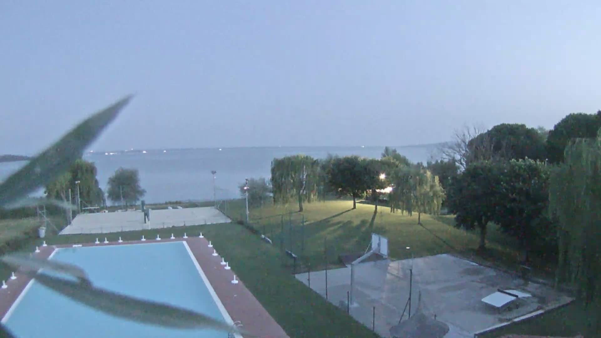 Lago Trasimeno Lake from Castiglione del Lago Live Cam - Castiglione del Lago, Umbria, Italy