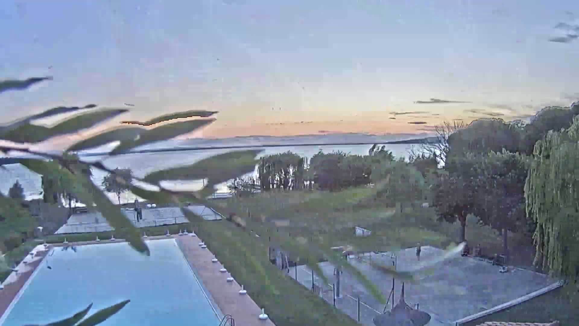 Lago Trasimeno Lake from Castiglione del Lago Live Cam - Castiglione del Lago, Umbria, Italy