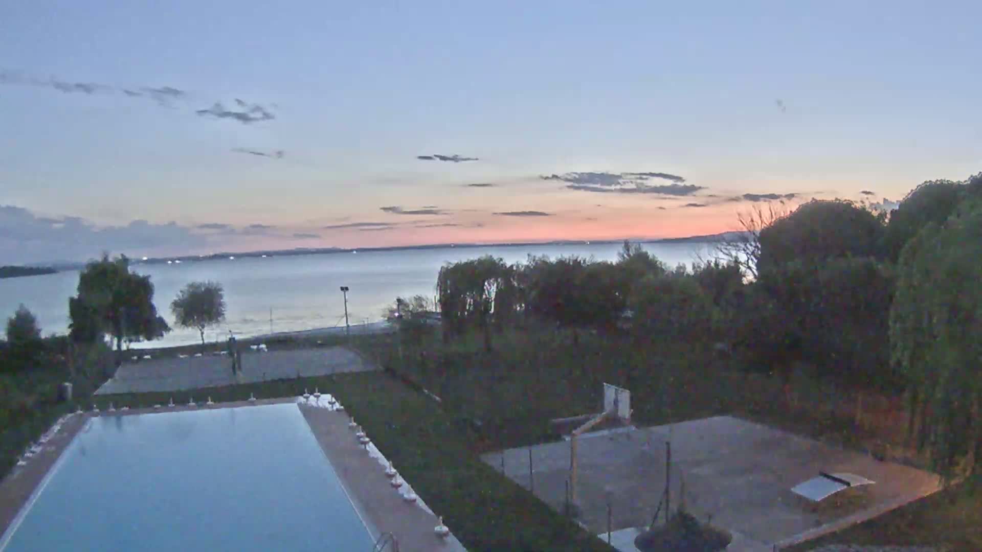 Lago Trasimeno Lake from Castiglione del Lago Live Cam - Castiglione del Lago, Umbria, Italy