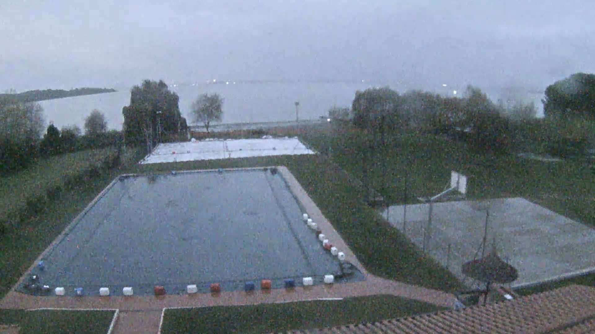Lago Trasimeno Lake from Castiglione del Lago Live Cam - Castiglione del Lago, Umbria, Italy