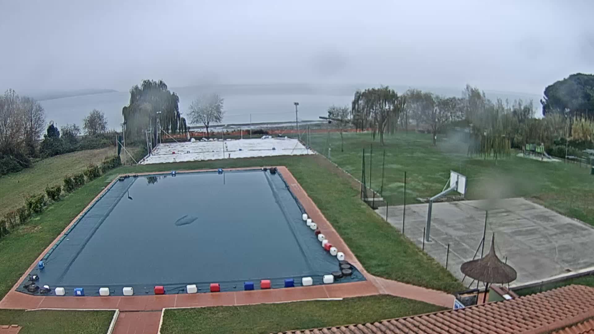 Lago Trasimeno Lake from Castiglione del Lago Live Cam - Castiglione del Lago, Umbria, Italy