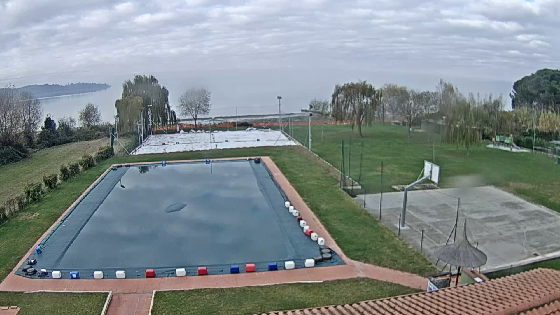 Lago Trasimeno Lake from Castiglione del Lago Live Cam - Castiglione del Lago, Umbria, Italy