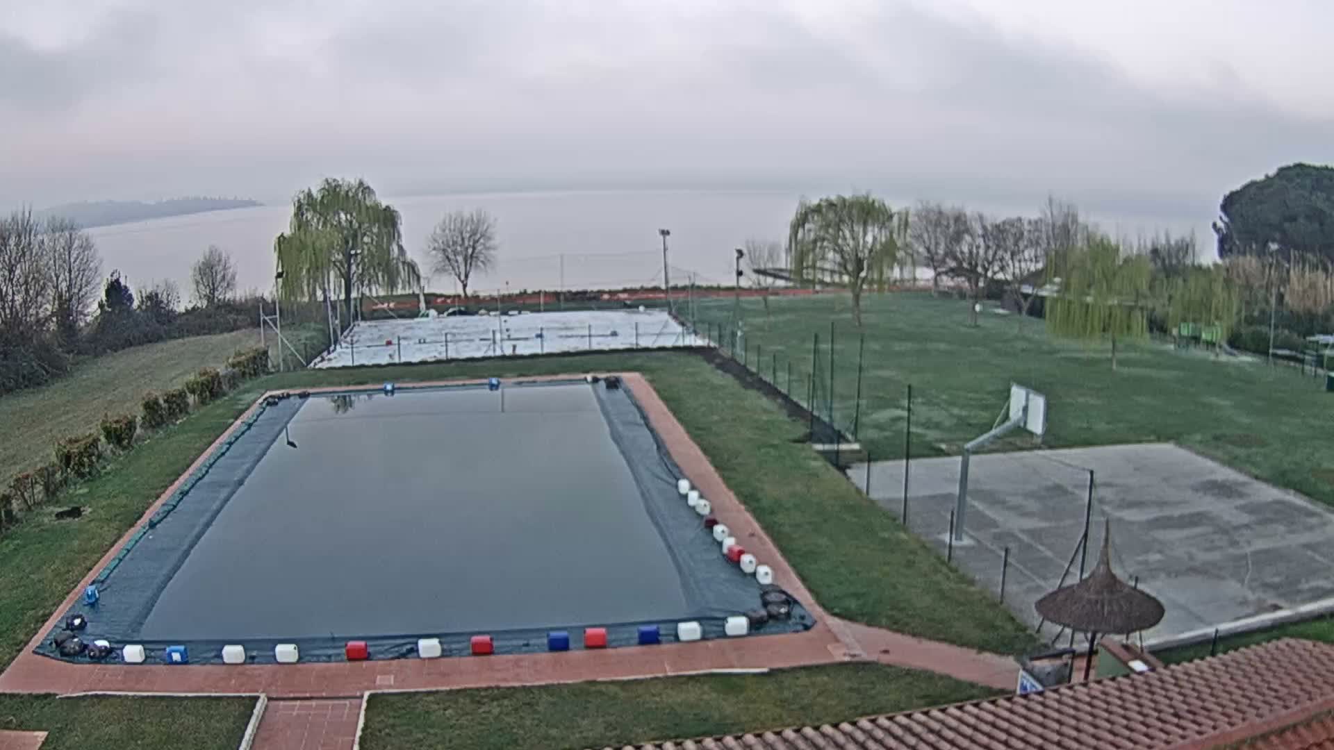 Lago Trasimeno Lake from Castiglione del Lago Live Cam - Castiglione del Lago, Umbria, Italy