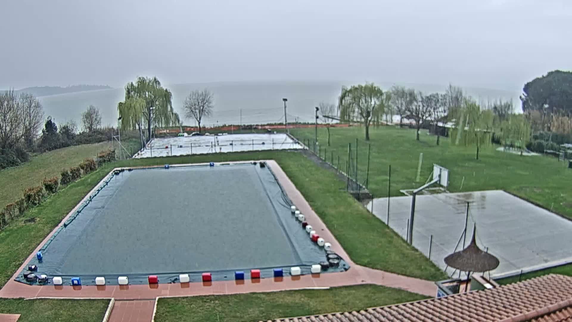 Lago Trasimeno Lake from Castiglione del Lago Live Cam - Castiglione del Lago, Umbria, Italy