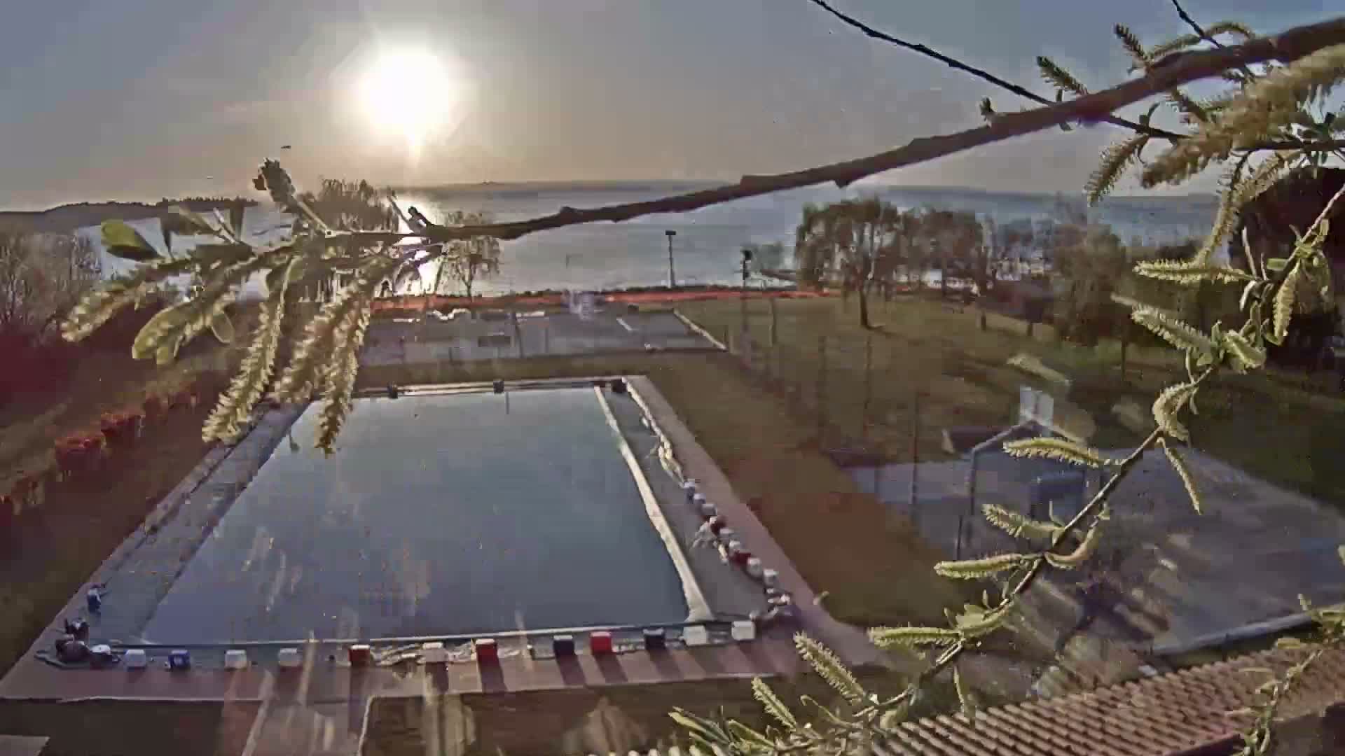 Lago Trasimeno Lake from Castiglione del Lago Live Cam - Castiglione del Lago, Umbria, Italy