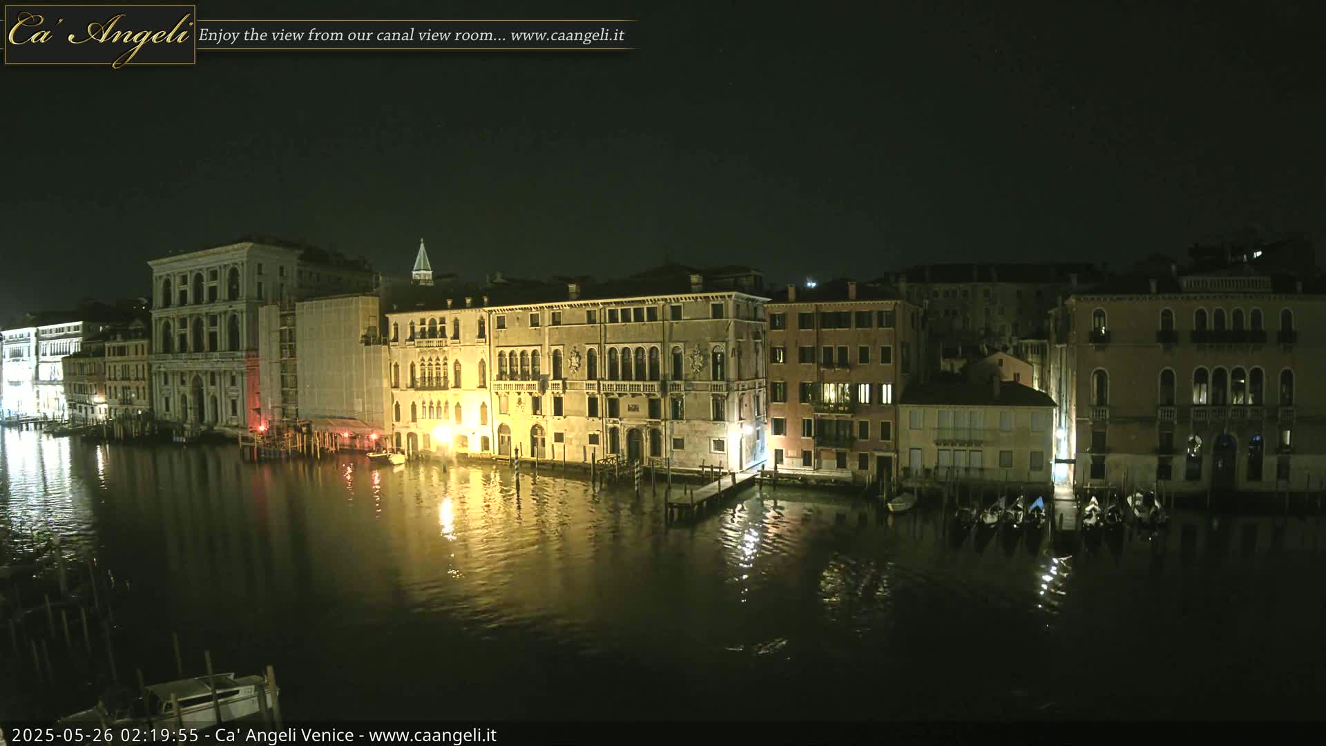 Venice Boats in Grand Canal Live Cam - Venice, Veneto, Italy