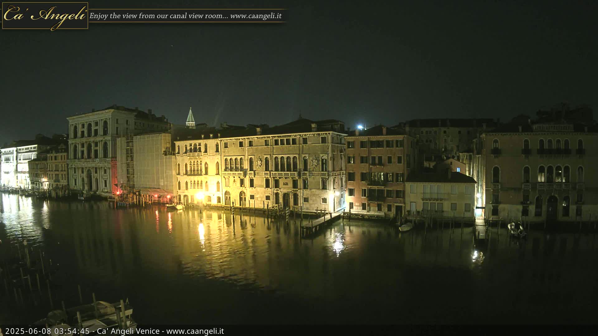 Venice Boats in Grand Canal Live Cam - Venice, Veneto, Italy
