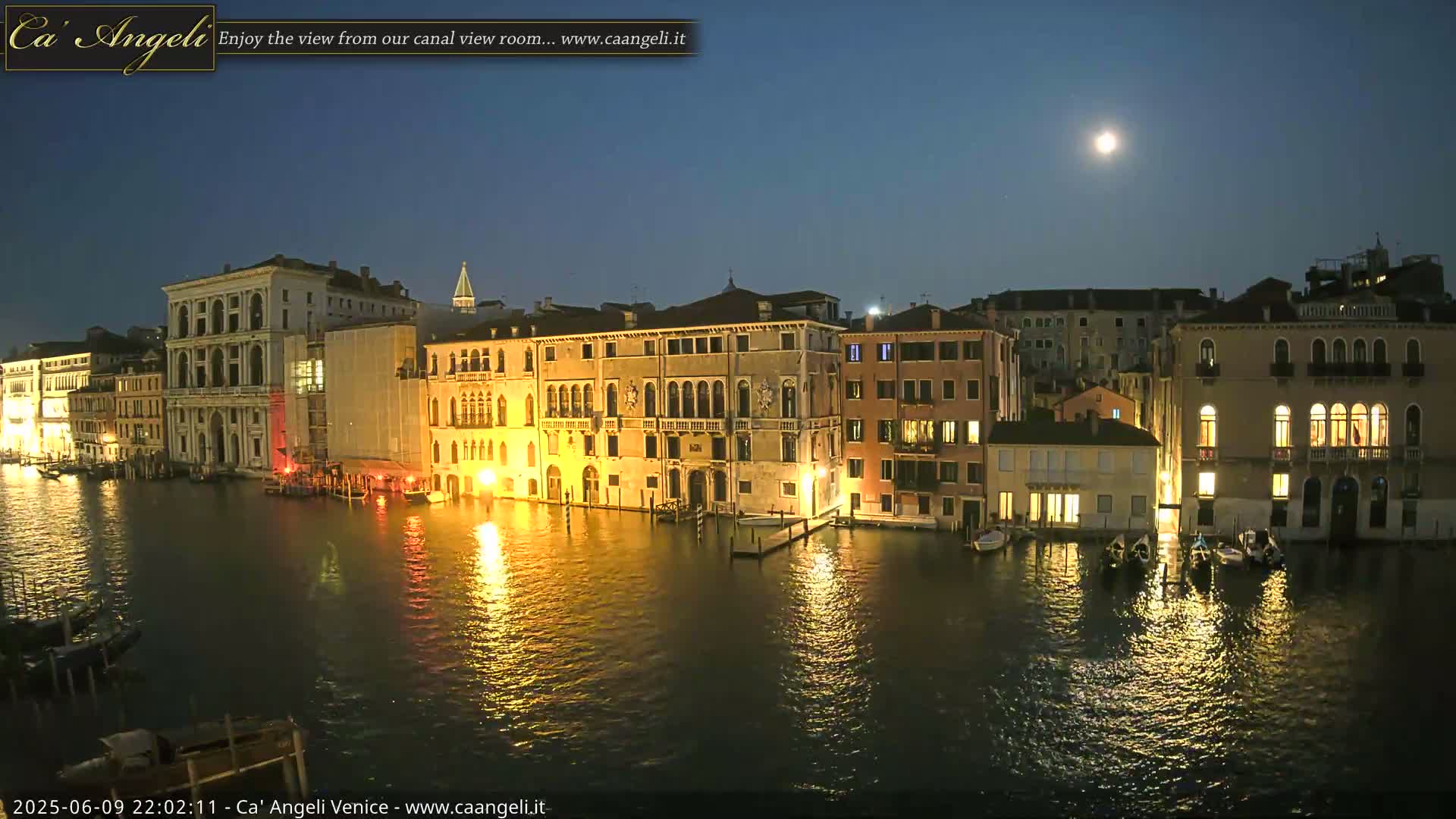 Venice Boats in Grand Canal Live Cam - Venice, Veneto, Italy