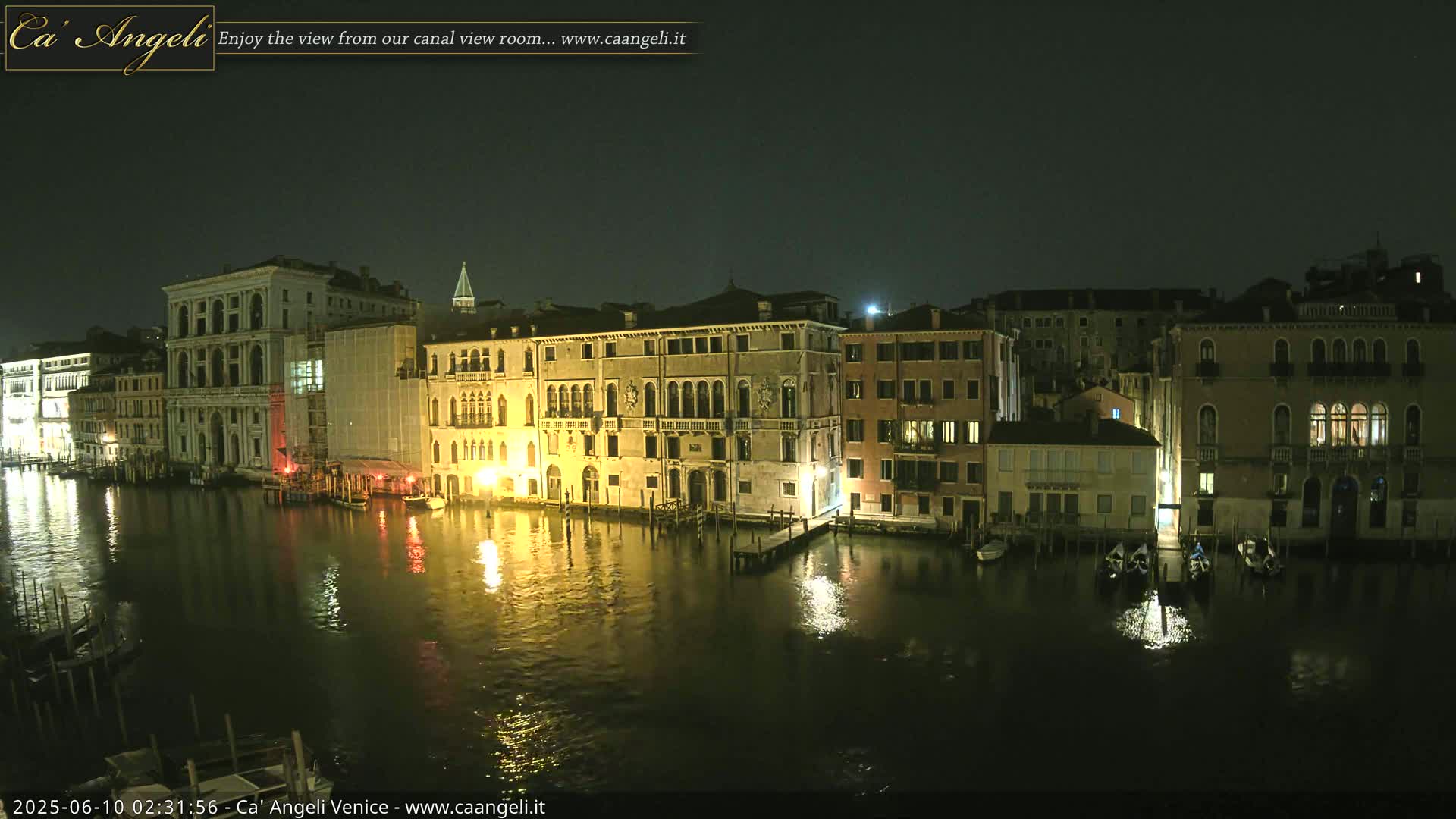 Venice Boats in Grand Canal Live Cam - Venice, Veneto, Italy