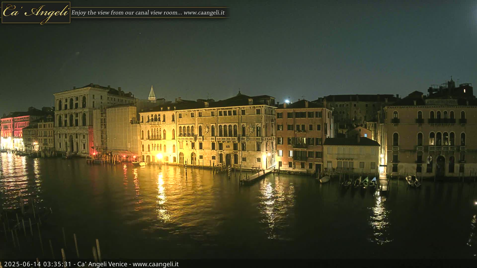 Venice Boats in Grand Canal Live Cam - Venice, Veneto, Italy