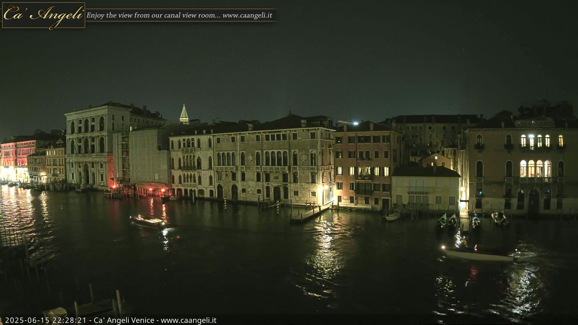 Venice Boats in Grand Canal Live Cam - Venice, Veneto, Italy