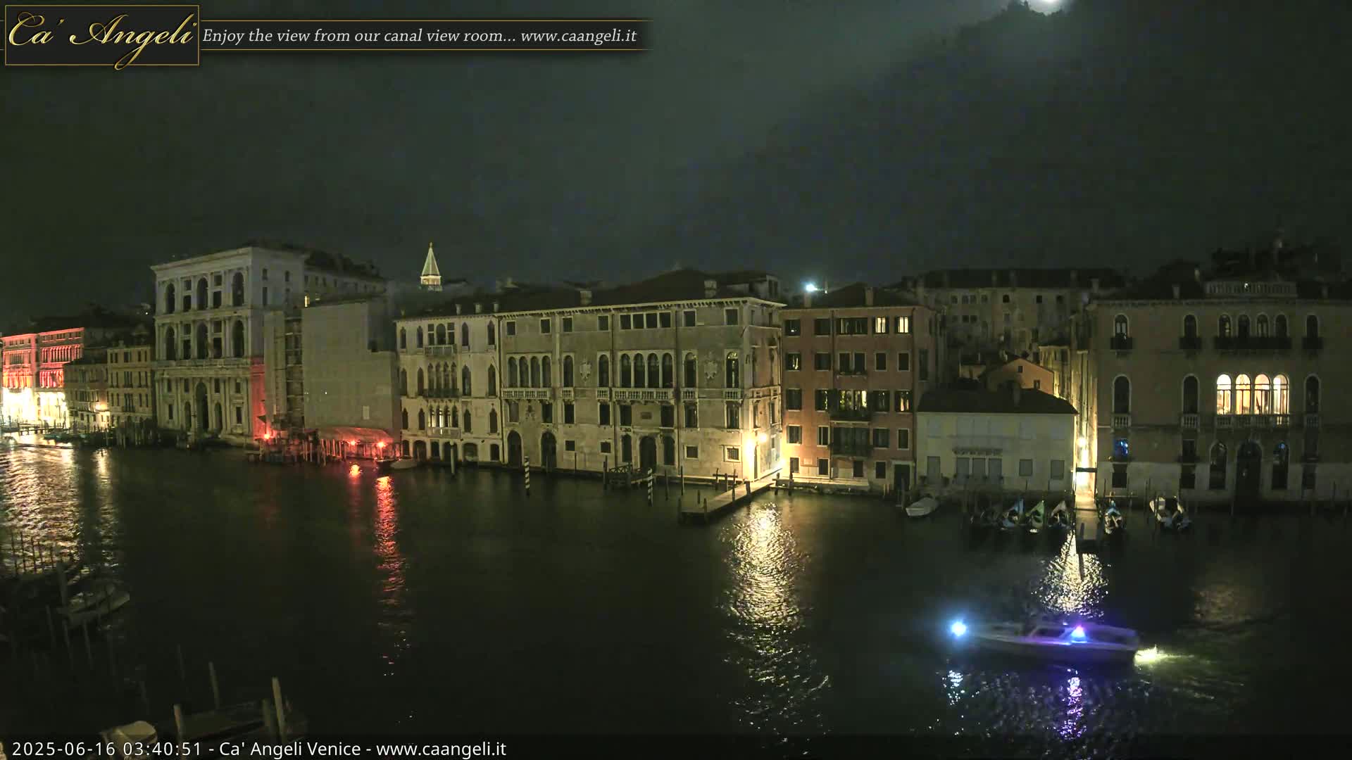 Venice Boats in Grand Canal Live Cam - Venice, Veneto, Italy