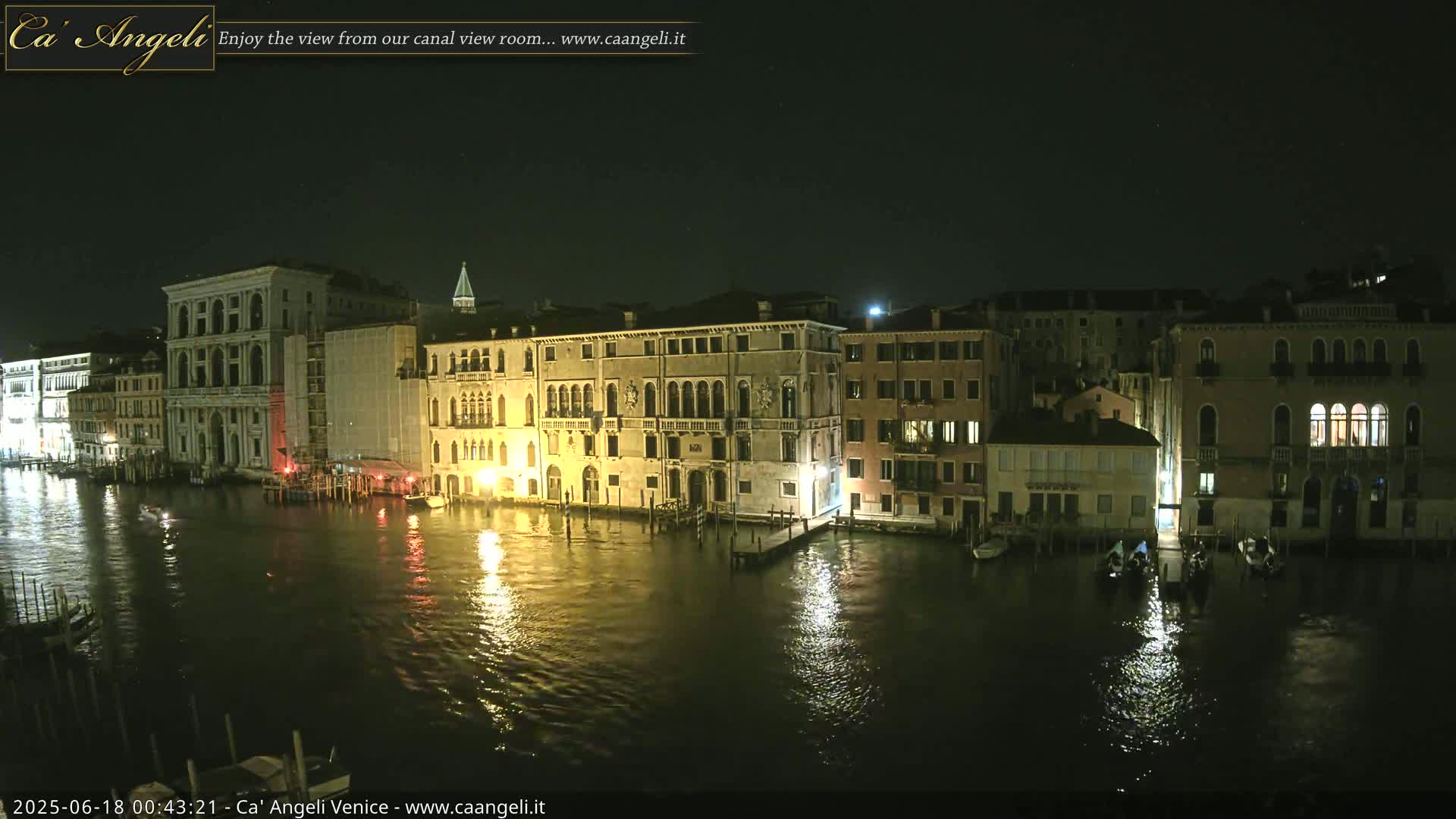 Venice Boats in Grand Canal Live Cam - Venice, Veneto, Italy