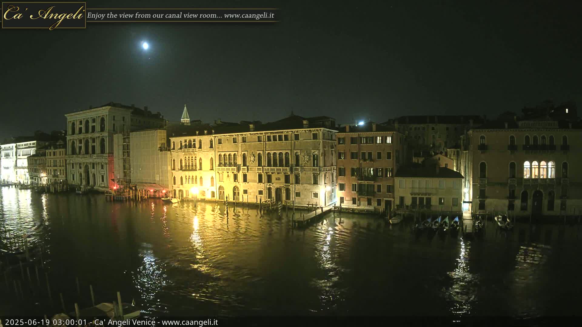 Venice Boats in Grand Canal Live Cam - Venice, Veneto, Italy