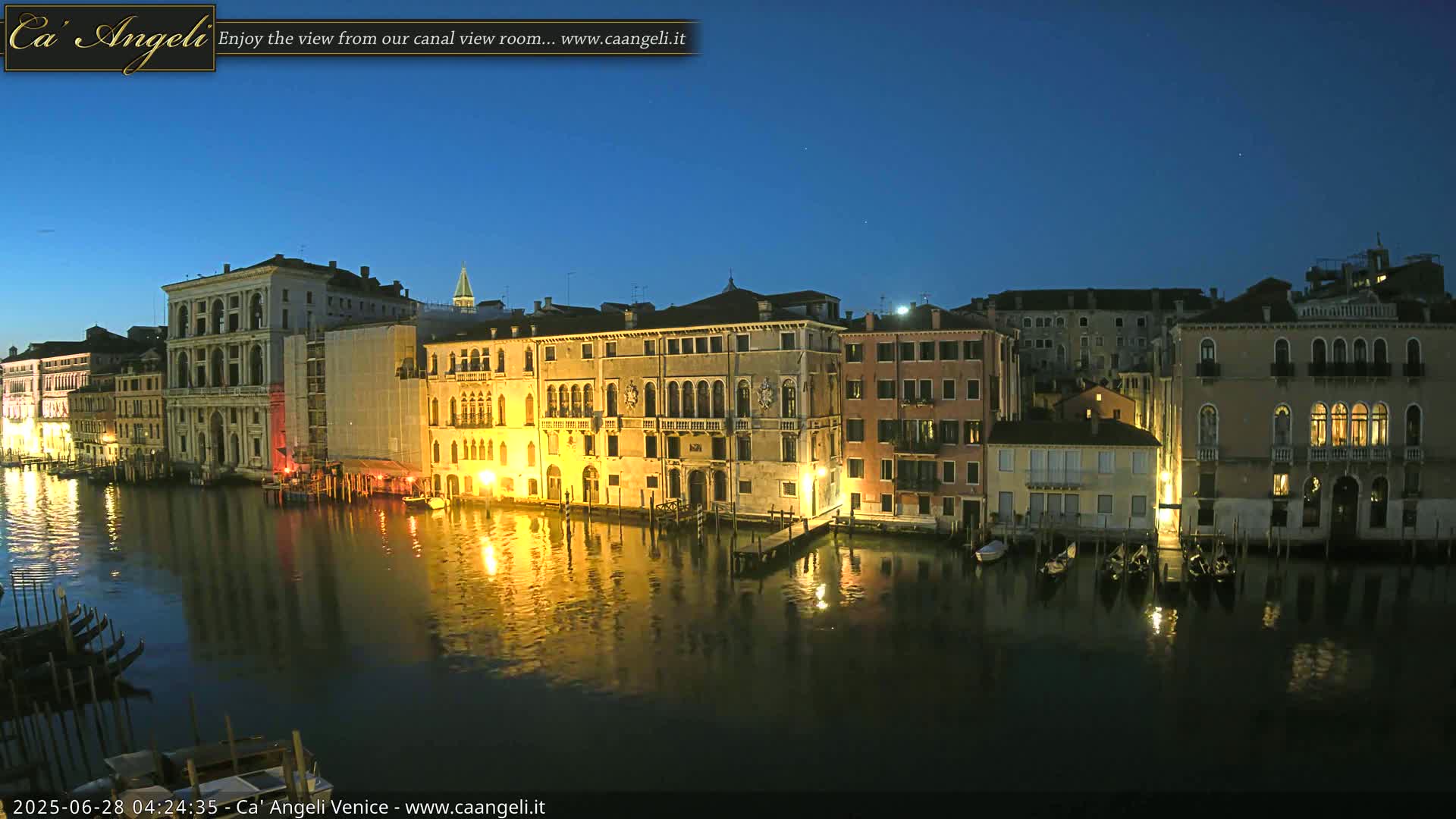 Venice Boats in Grand Canal Live Cam - Venice, Veneto, Italy