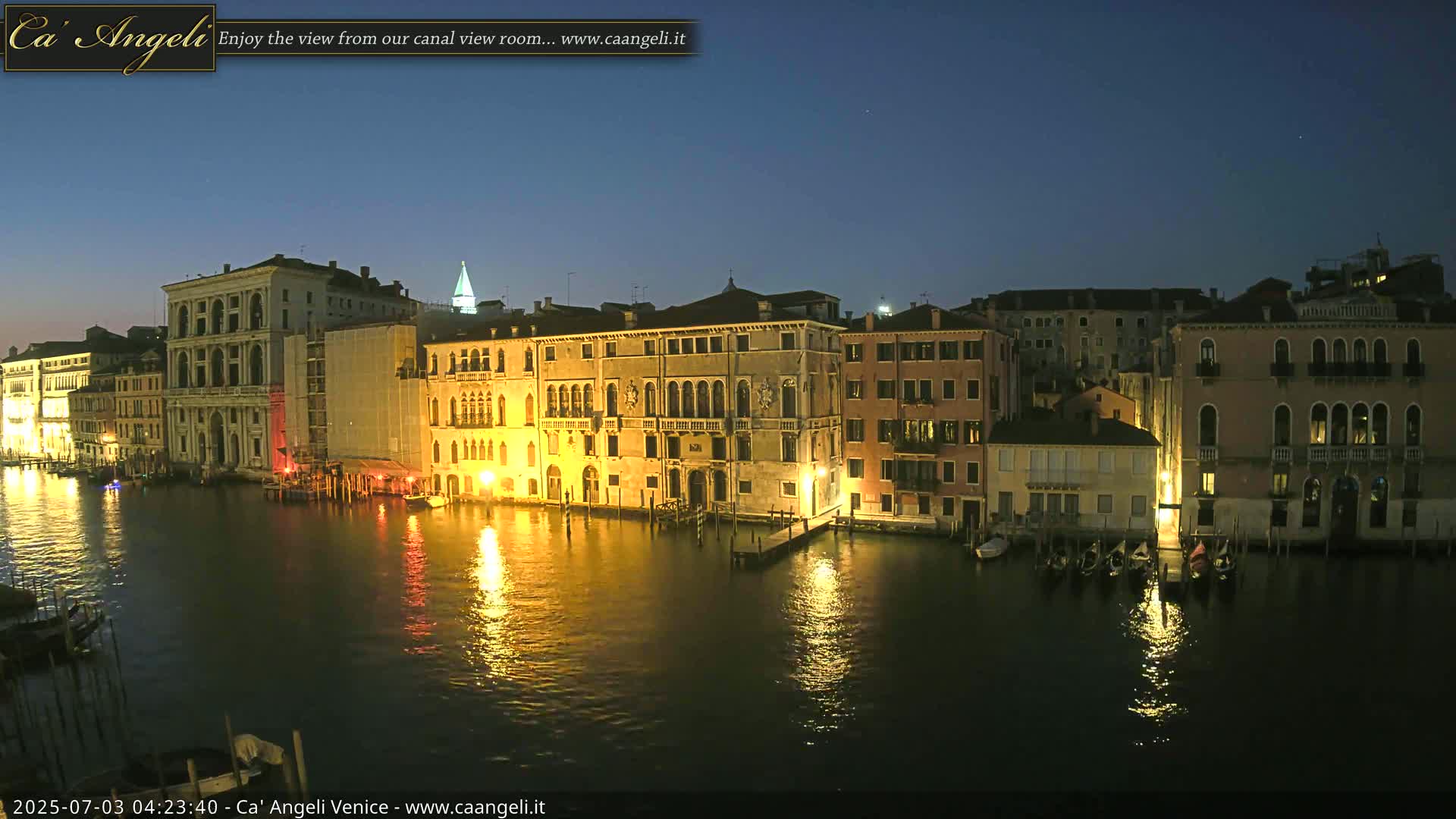 Venice Boats in Grand Canal Live Cam - Venice, Veneto, Italy