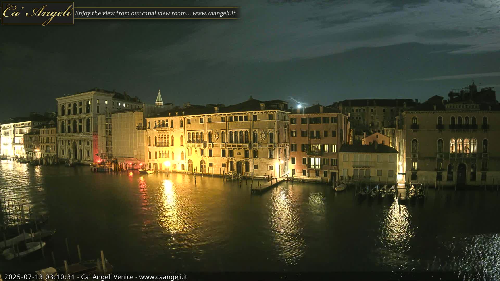 Venice Boats in Grand Canal Live Cam - Venice, Veneto, Italy