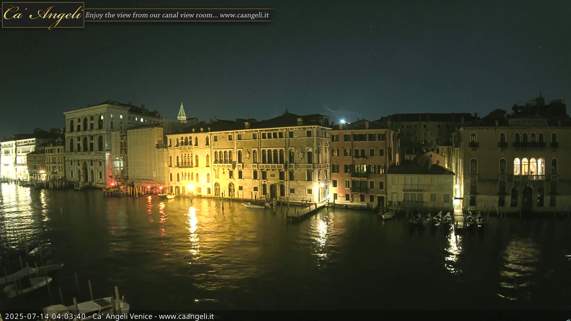 Venice Boats in Grand Canal Live Cam - Venice, Veneto, Italy