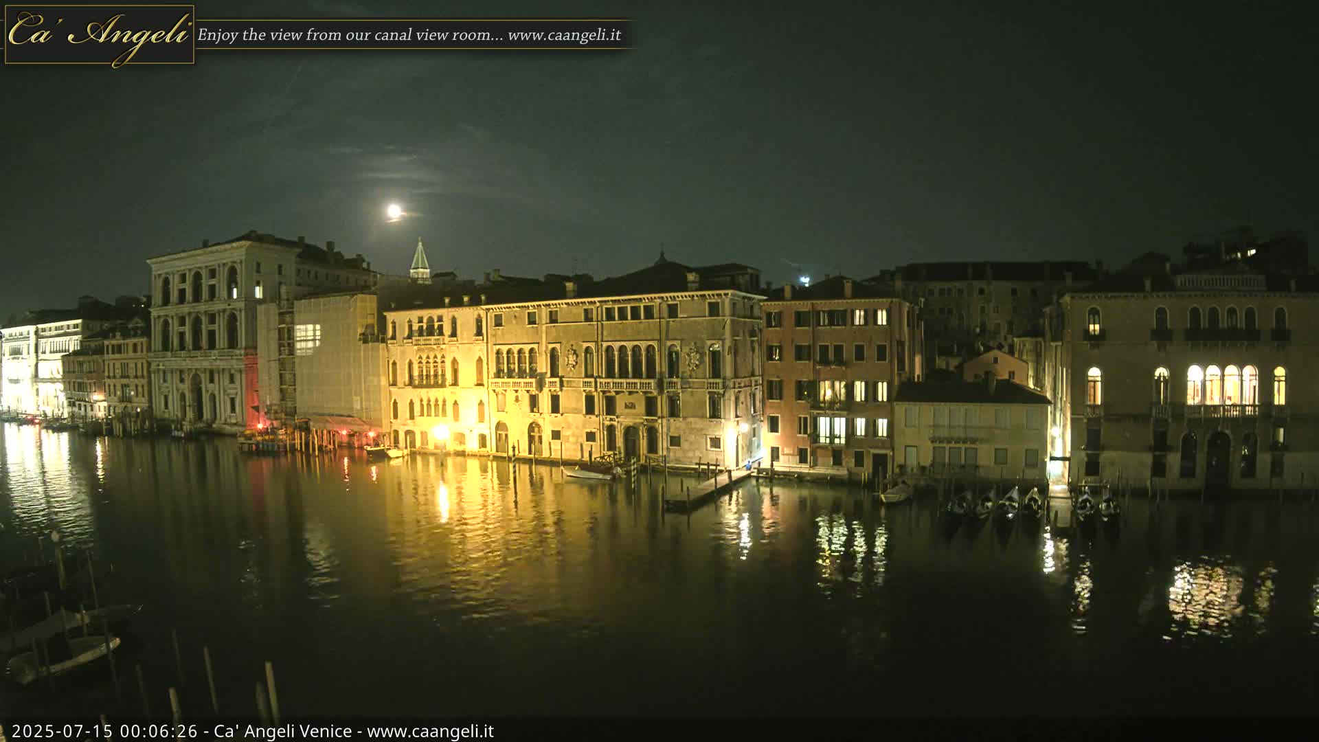 Venice Boats in Grand Canal Live Cam - Venice, Veneto, Italy