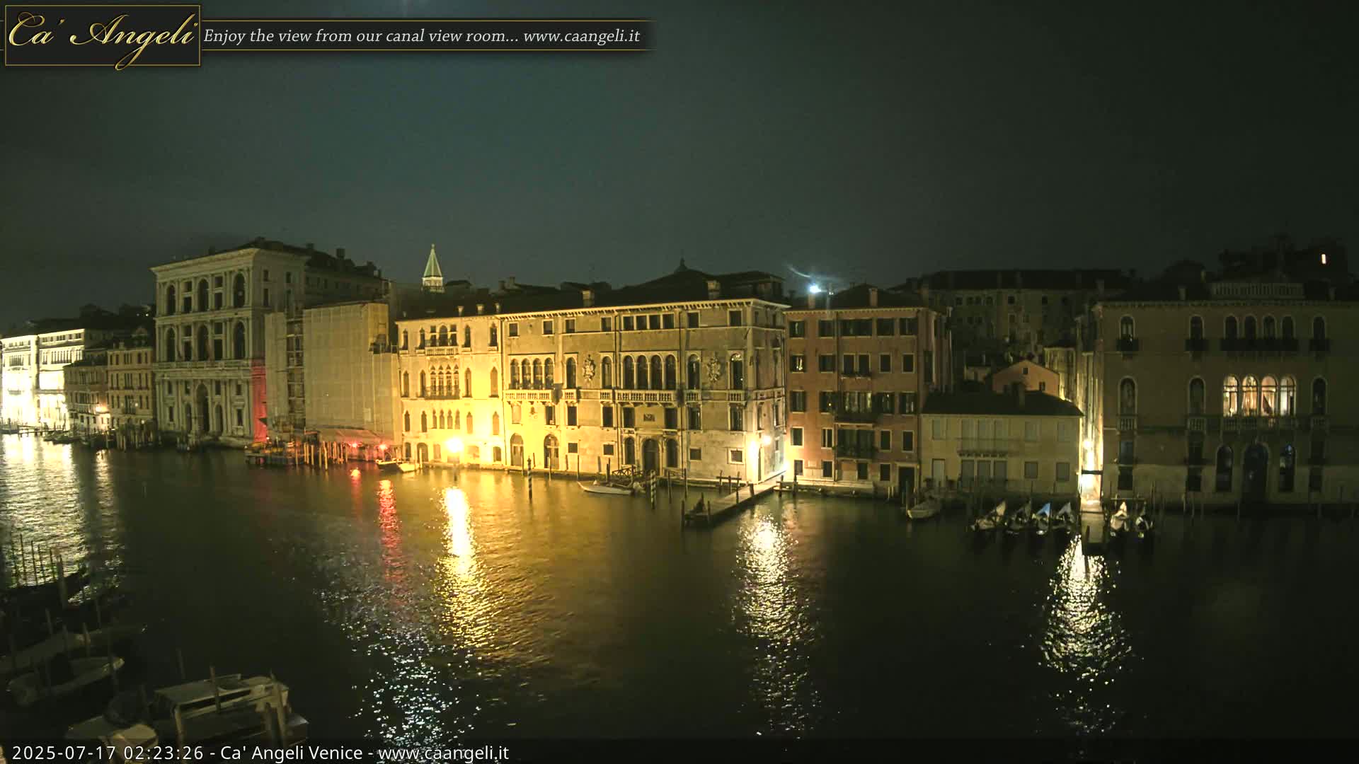 Venice Boats in Grand Canal Live Cam - Venice, Veneto, Italy