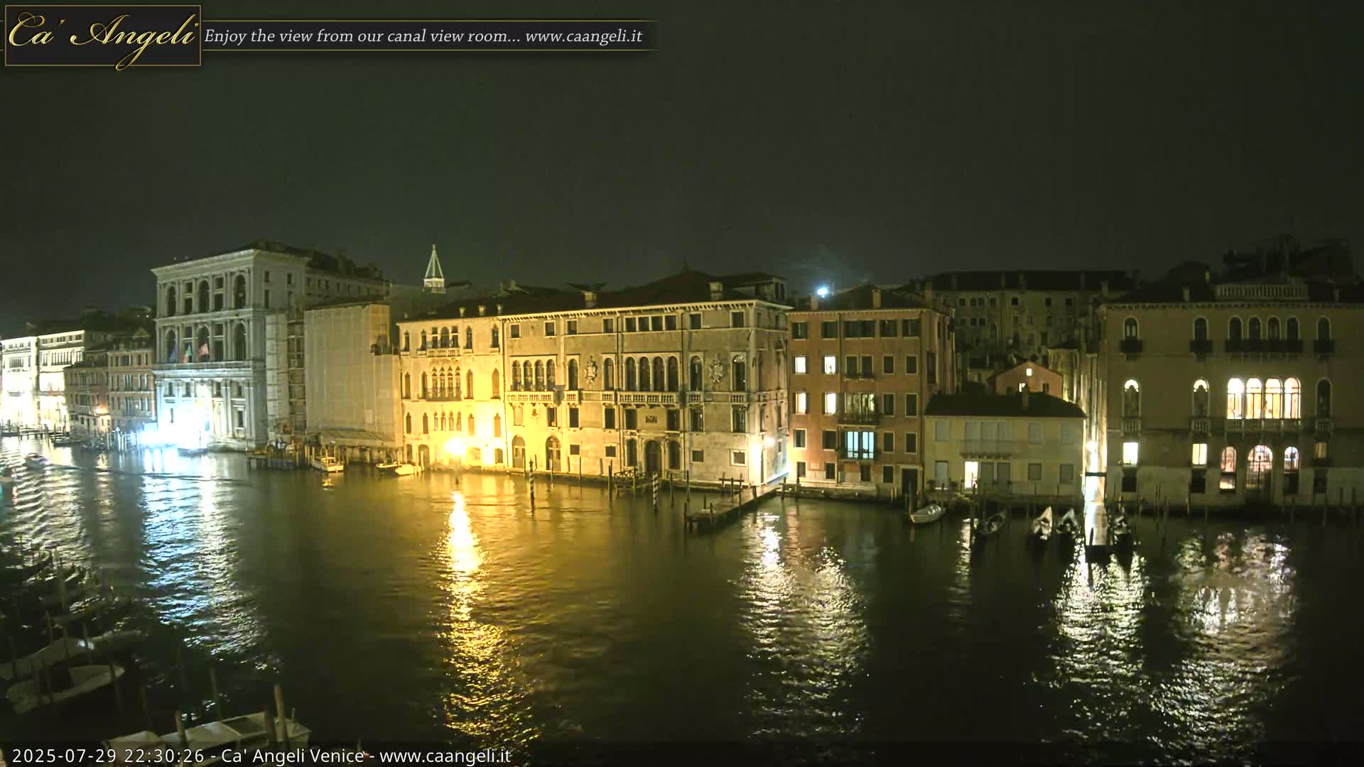 Venice Boats in Grand Canal Live Cam - Venice, Veneto, Italy