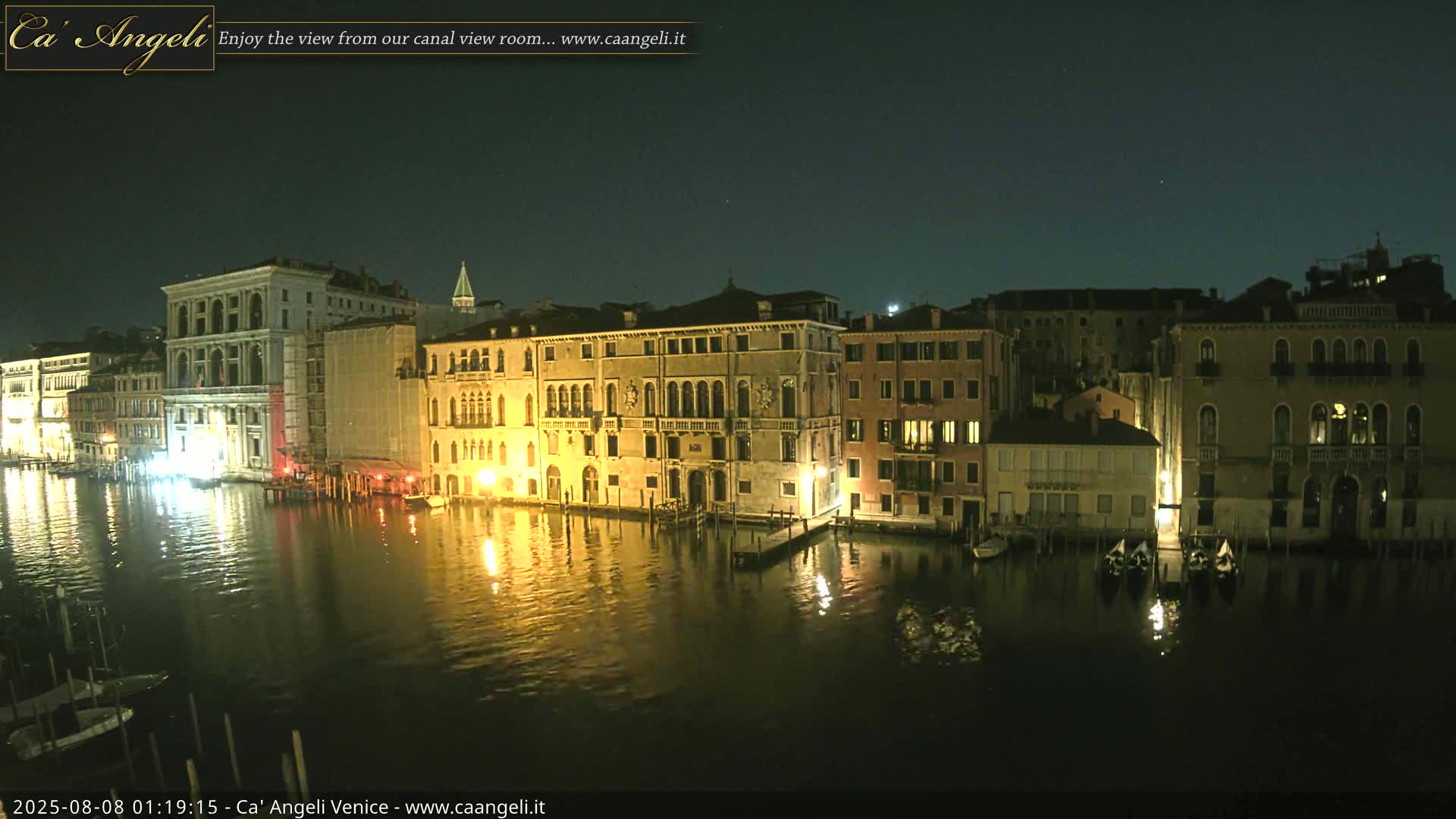 Venice Boats in Grand Canal Live Cam - Venice, Veneto, Italy