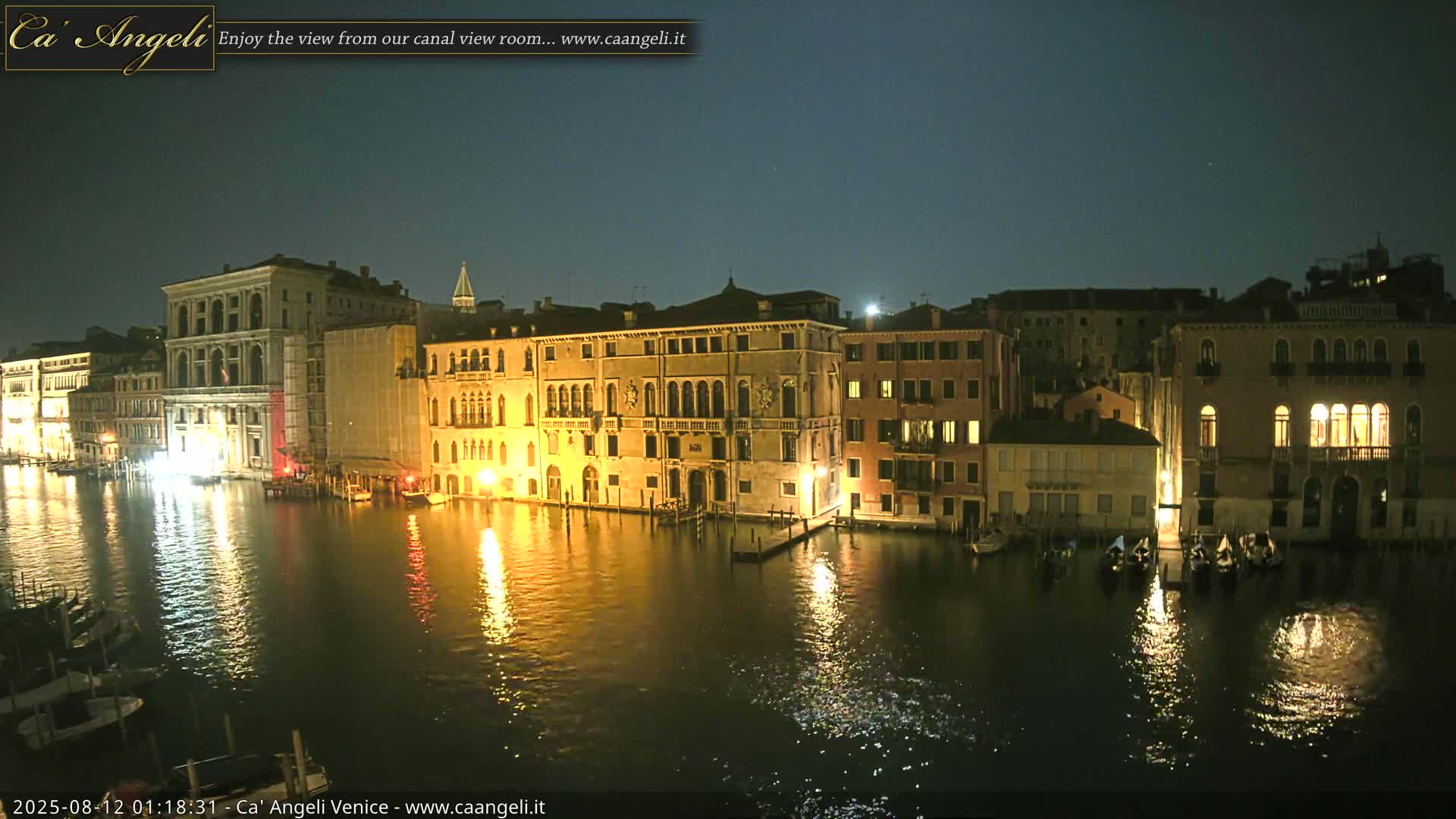 Venice Boats in Grand Canal Live Cam - Venice, Veneto, Italy