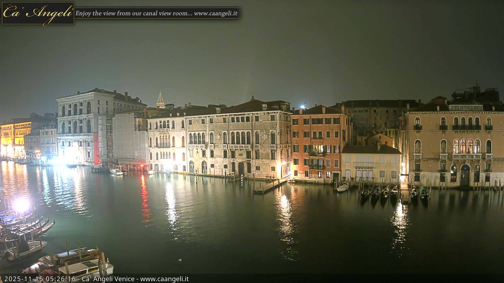 Venice Boats in Grand Canal Live Cam - Venice, Veneto, Italy