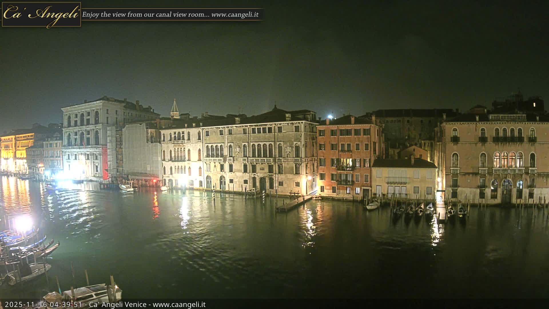 Venice Boats in Grand Canal Live Cam - Venice, Veneto, Italy