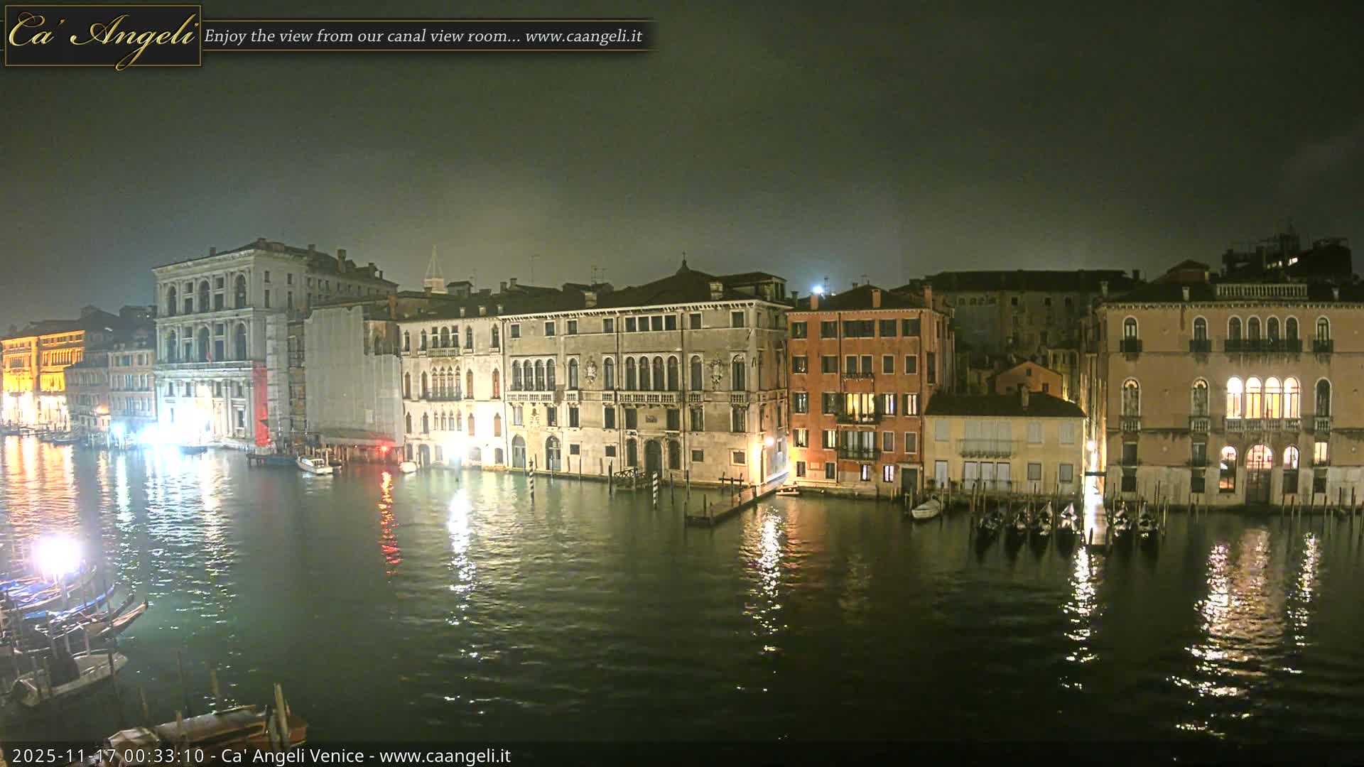 Venice Boats in Grand Canal Live Cam - Venice, Veneto, Italy