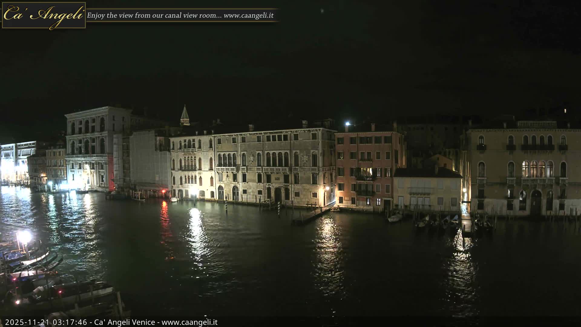 Venice Boats in Grand Canal Live Cam - Venice, Veneto, Italy