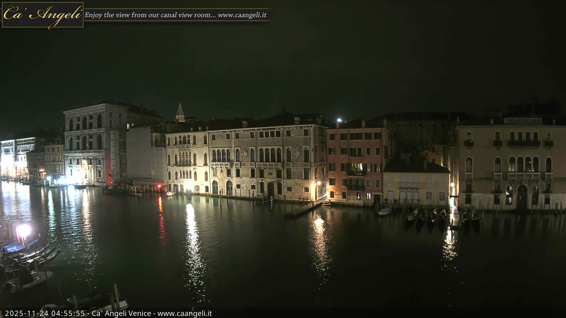 Venice Boats in Grand Canal Live Cam - Venice, Veneto, Italy