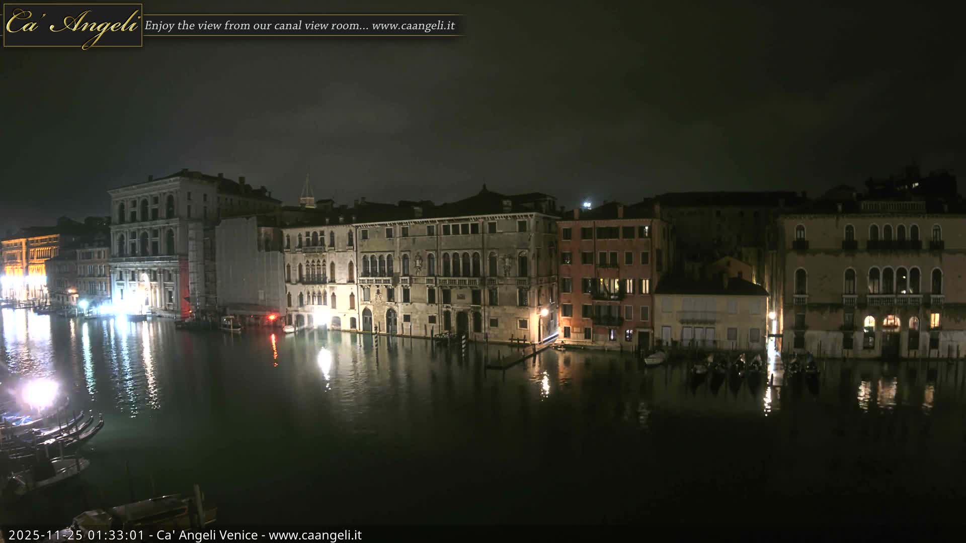 Venice Boats in Grand Canal Live Cam - Venice, Veneto, Italy