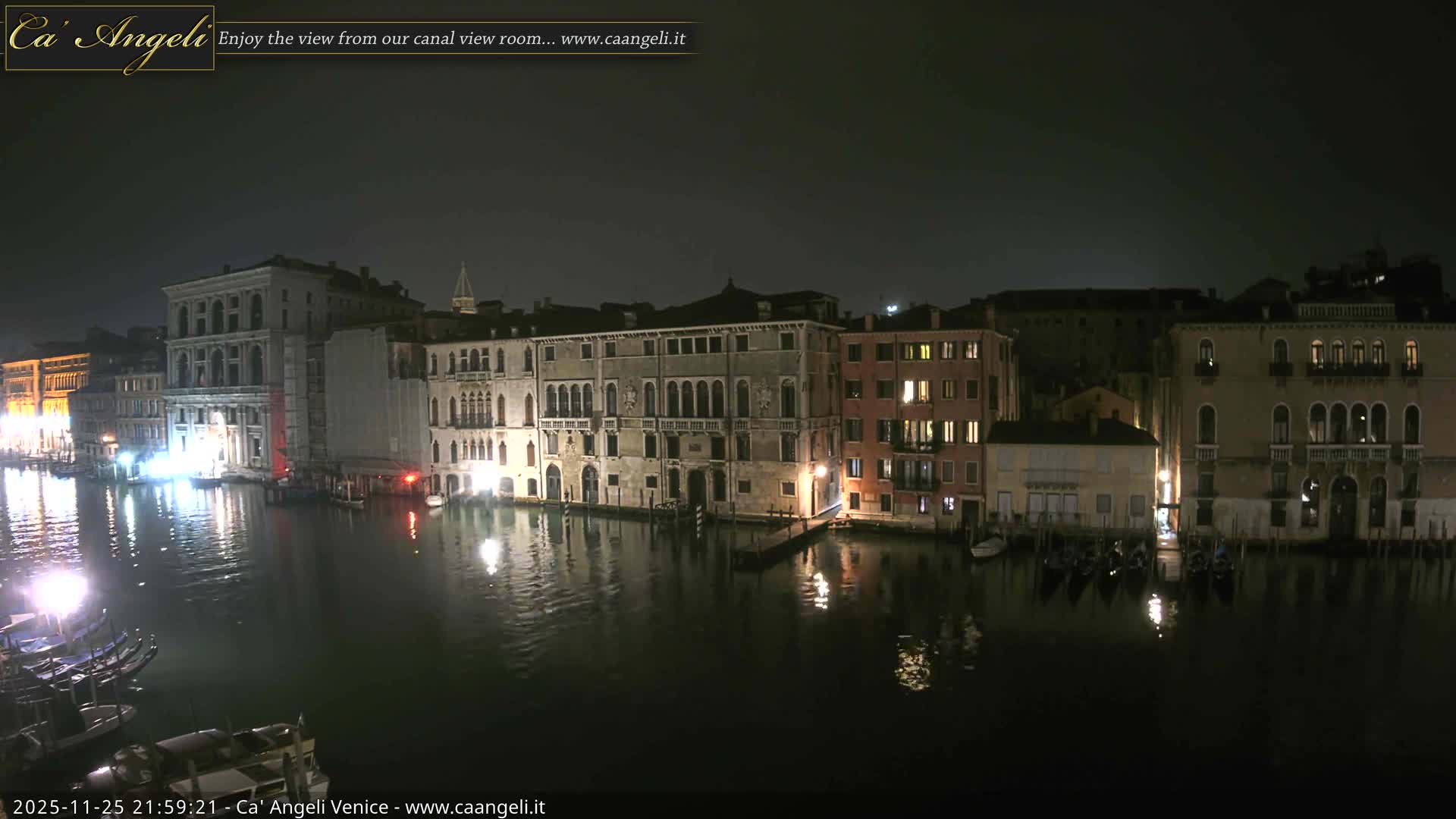 Venice Boats in Grand Canal Live Cam - Venice, Veneto, Italy