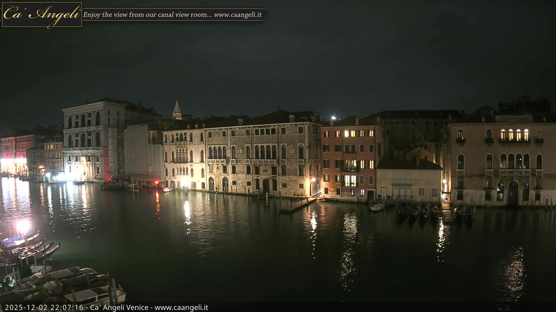 Venice Boats in Grand Canal Live Cam - Venice, Veneto, Italy