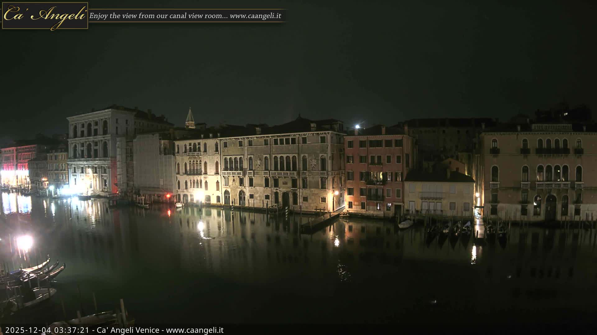 Venice Boats in Grand Canal Live Cam - Venice, Veneto, Italy