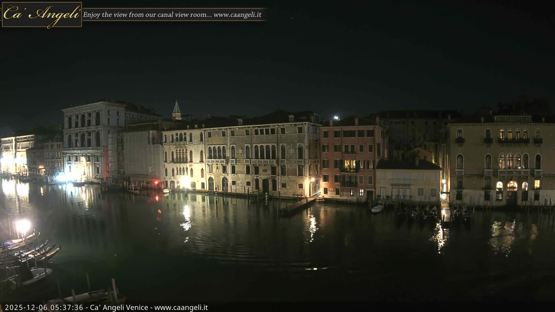 Venice Boats in Grand Canal Live Cam - Venice, Veneto, Italy