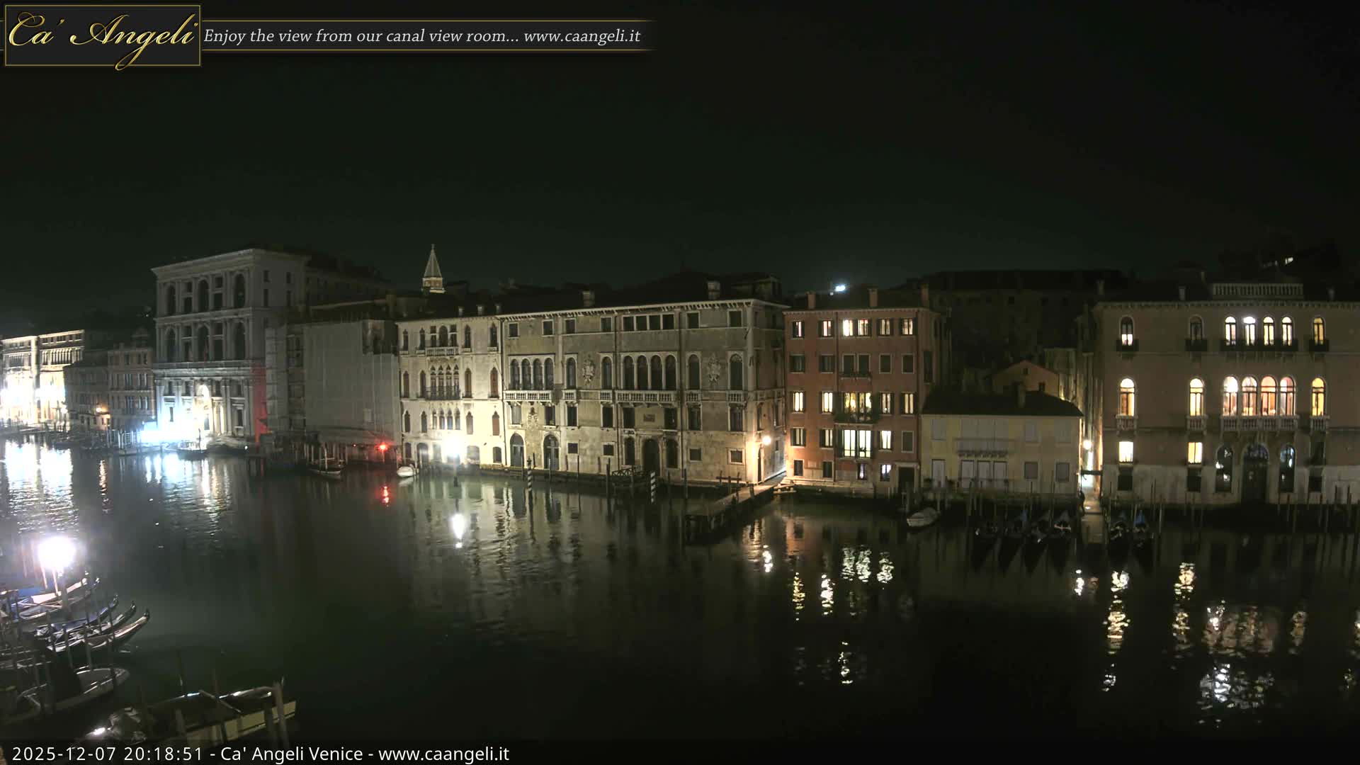Venice Boats in Grand Canal Live Cam - Venice, Veneto, Italy