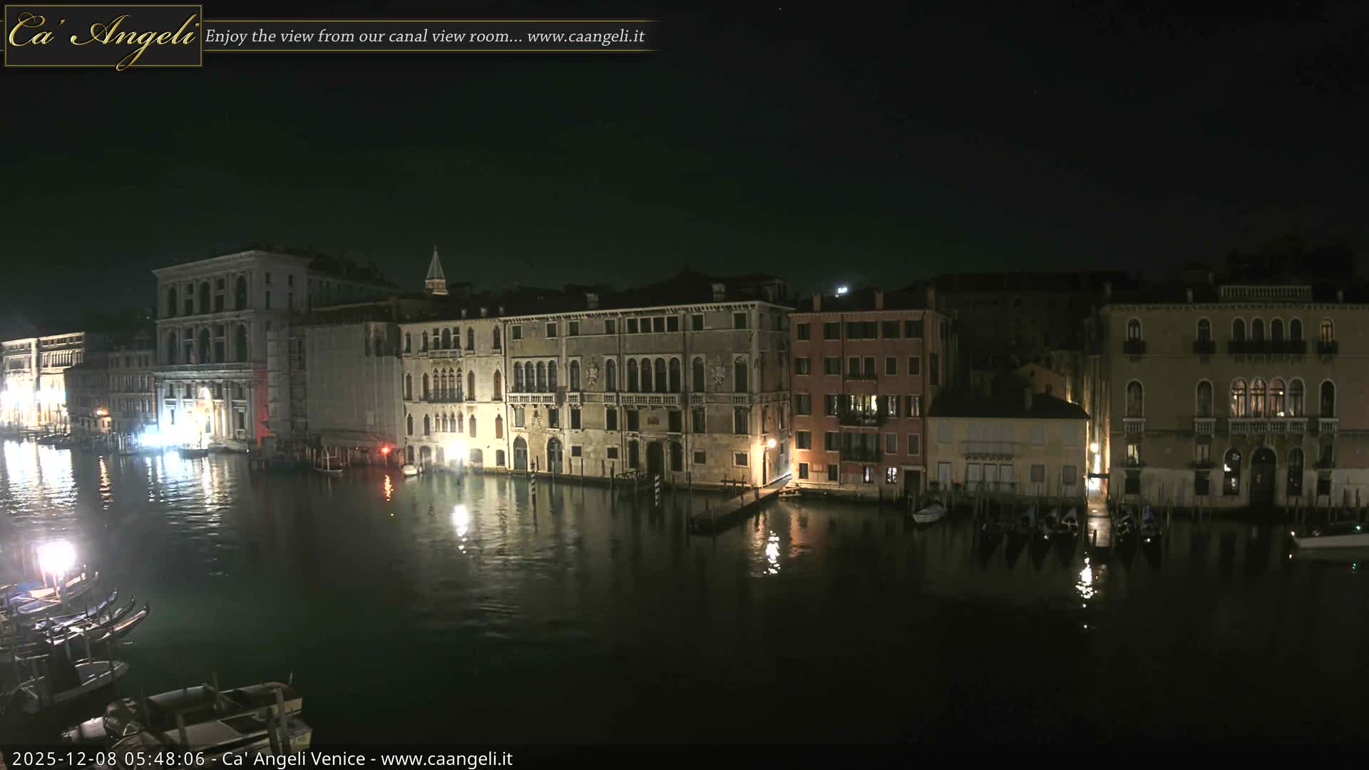 Venice Boats in Grand Canal Live Cam - Venice, Veneto, Italy