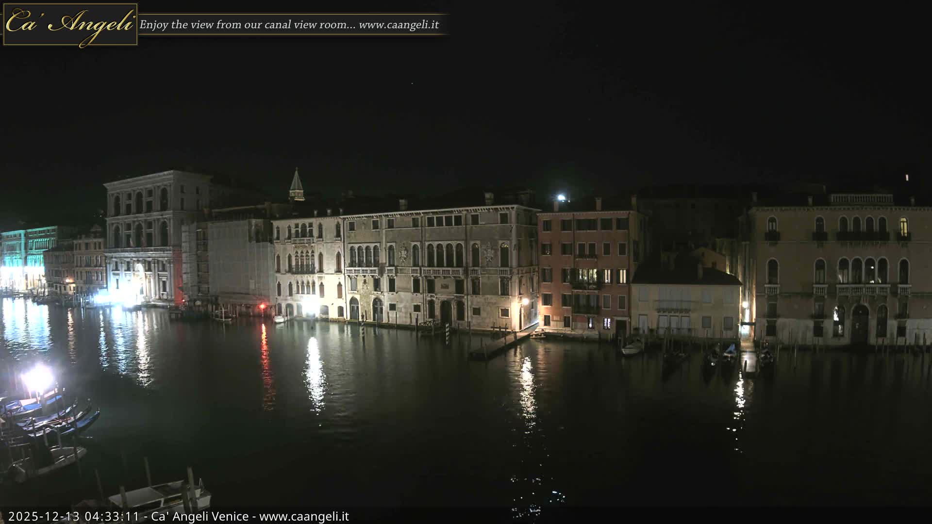 Venice Boats in Grand Canal Live Cam - Venice, Veneto, Italy