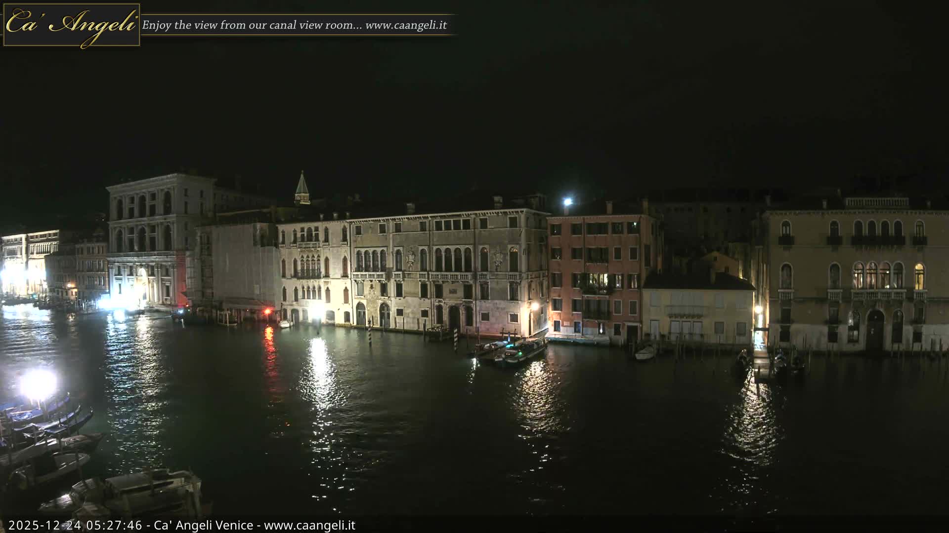 Venice Boats in Grand Canal Live Cam - Venice, Veneto, Italy