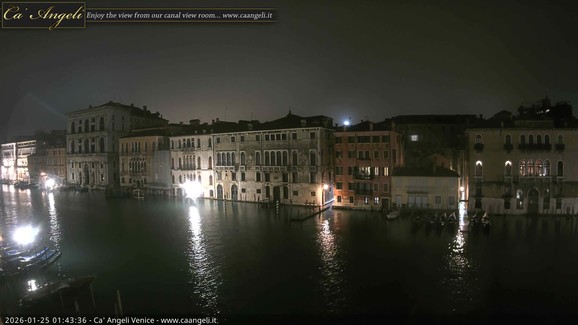 Venice Boats in Grand Canal Live Cam - Venice, Veneto, Italy