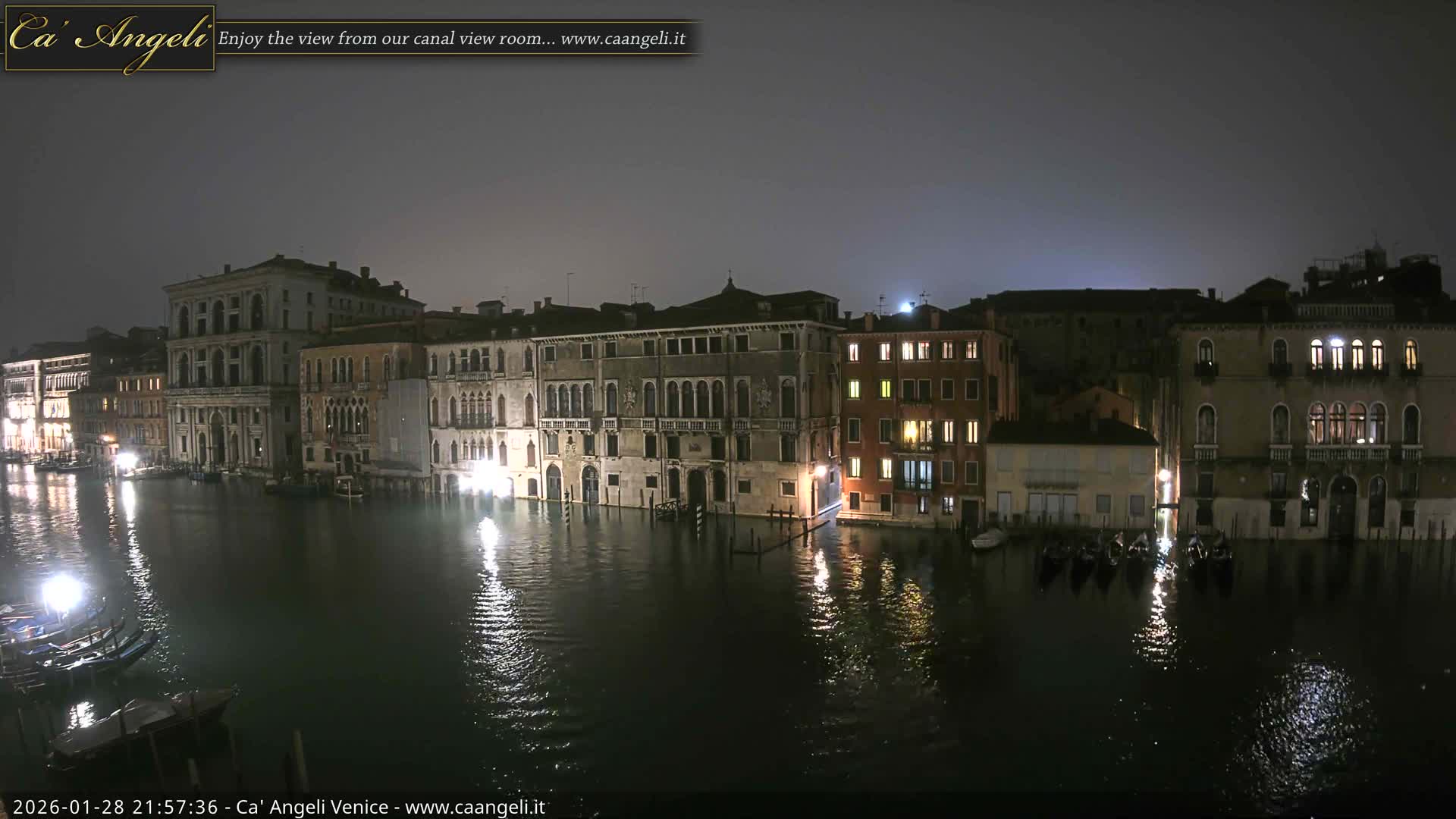 Venice Boats in Grand Canal Live Cam - Venice, Veneto, Italy
