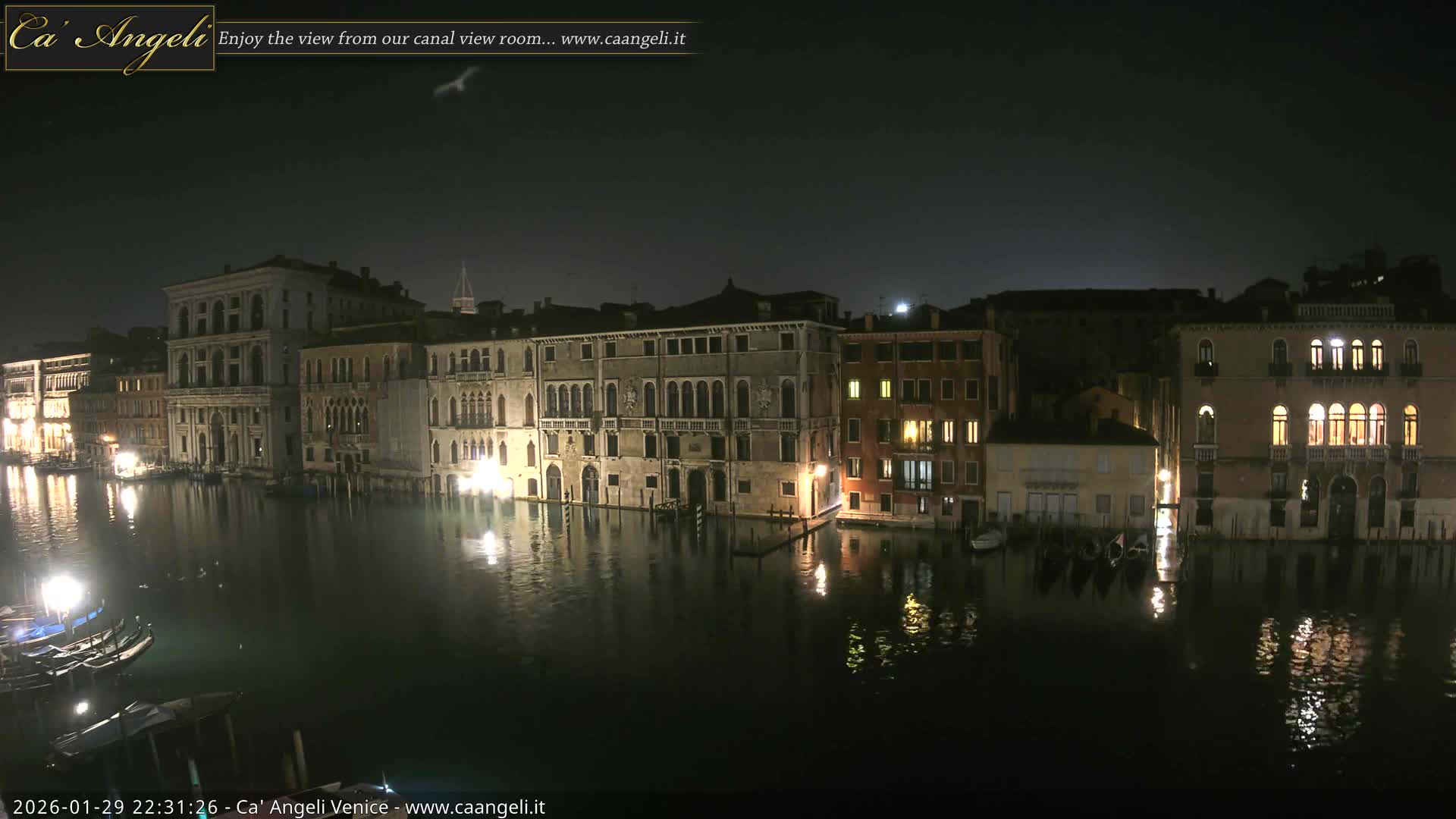Venice Boats in Grand Canal Live Cam - Venice, Veneto, Italy