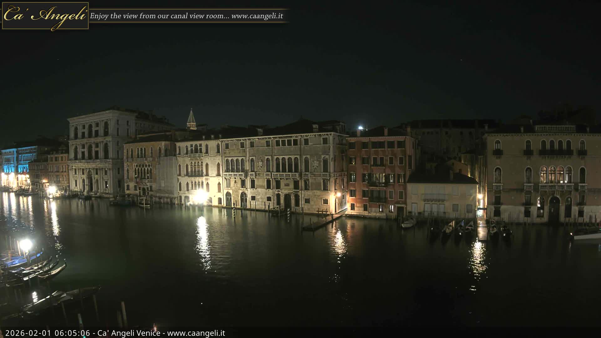 Venice Boats in Grand Canal Live Cam - Venice, Veneto, Italy