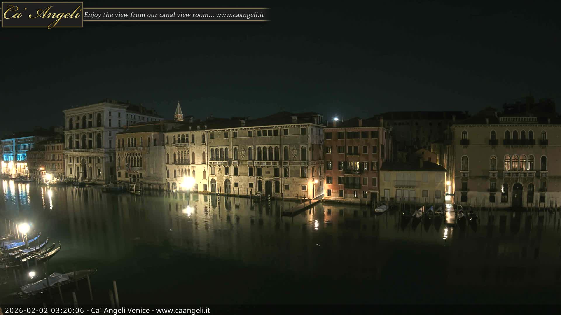 Venice Boats in Grand Canal Live Cam - Venice, Veneto, Italy