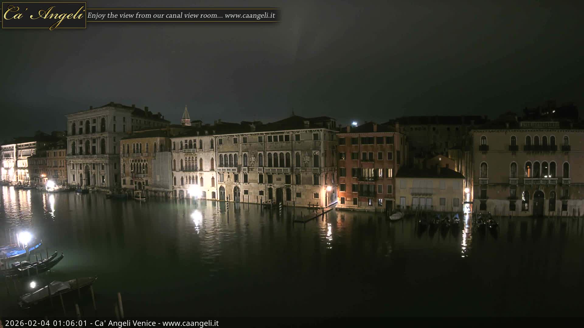 Venice Boats in Grand Canal Live Cam - Venice, Veneto, Italy