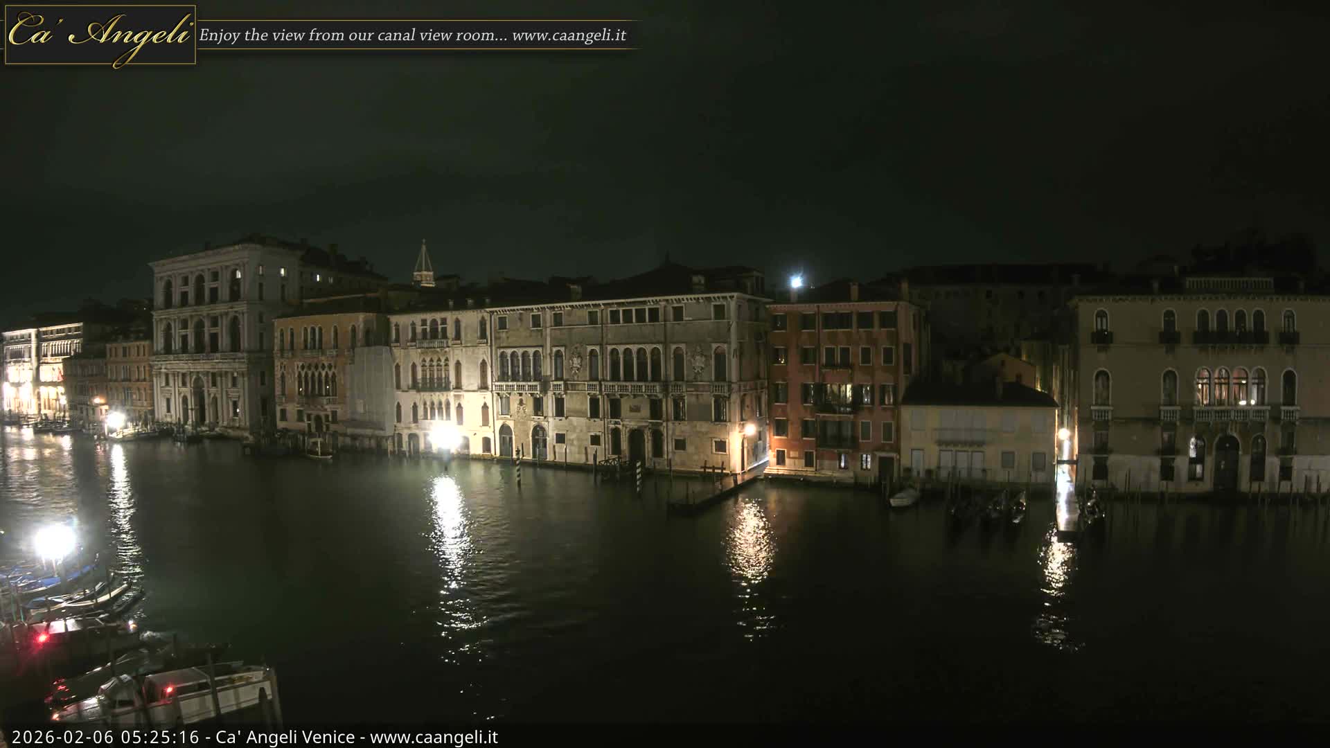 Venice Boats in Grand Canal Live Cam - Venice, Veneto, Italy